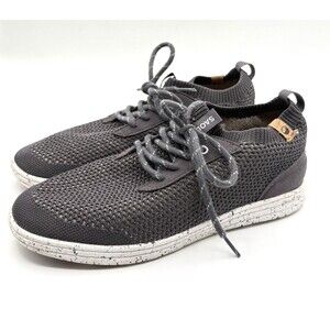 Saola Women Mindo Grey Stretch Knit Sneaker  9 EUR 40 Cork‎ Lace Up Vegan